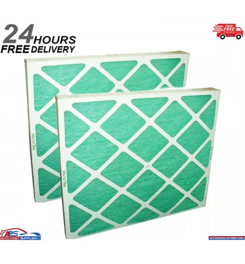 2x Spray Booth Filter Card Lattice Front and Back Filter 24x24x2in